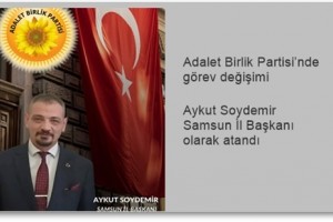 Adalet Birlik Partisi Samsun İl Başkanlığına Yeni Atama